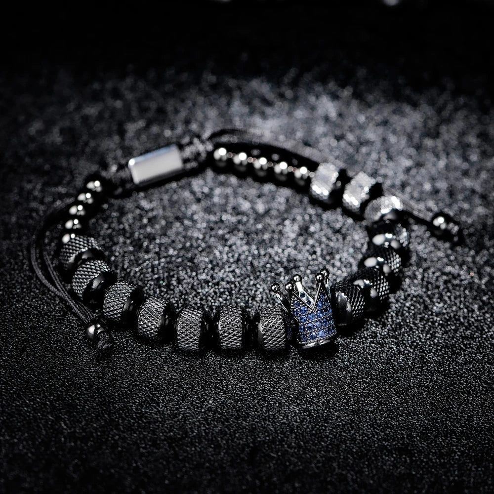 Blessings | VVS Diamond CZ 8MM Kings Crown Iced Blessings Gift Card Message Bracelet