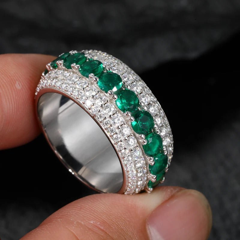 Skunked Ice | VVS Diamond Moissanite Solid 925 Iced Blinged Out Rings