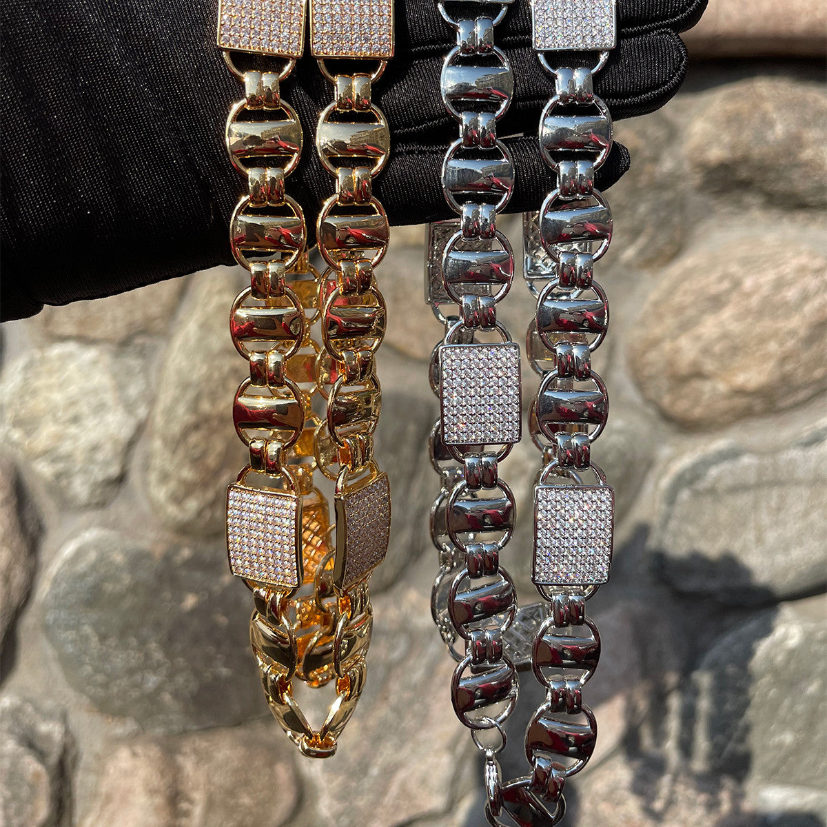 Iced Cuban Coffee | Designer Prong Set Flooded Ice Hip Hop Chain Necklace