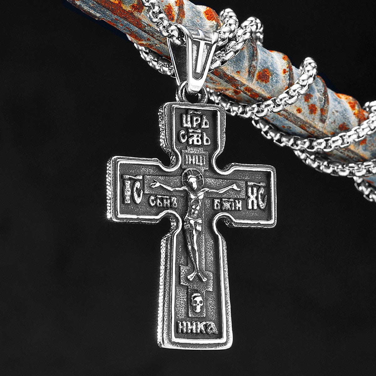 Jesus Good Friday Cross | 316L No Fade Spiritual Religion Stainless Steel Cross Pendant