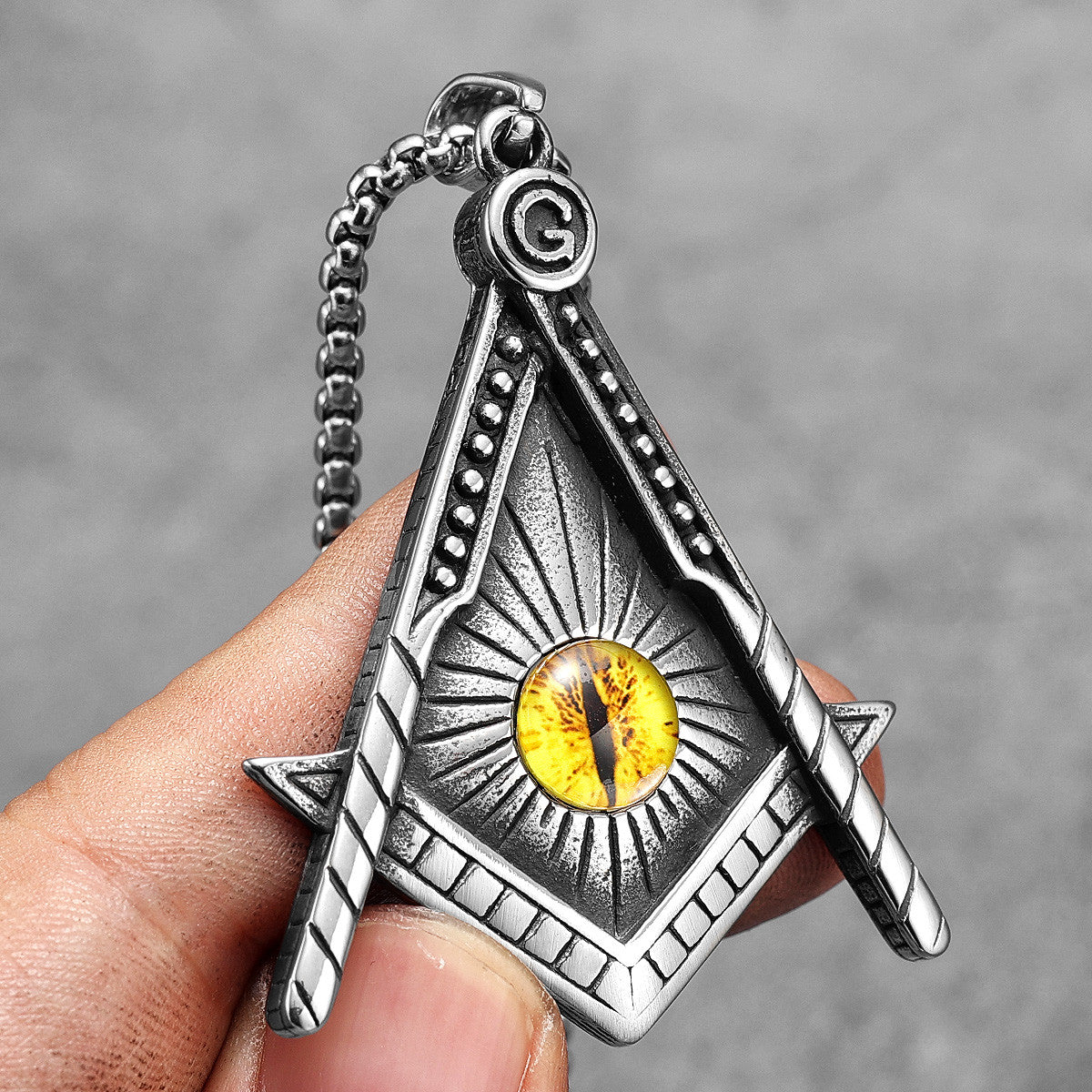 Freemasonry | Eye of God Stainless Steel Masonic Unique Mysterious Pendant