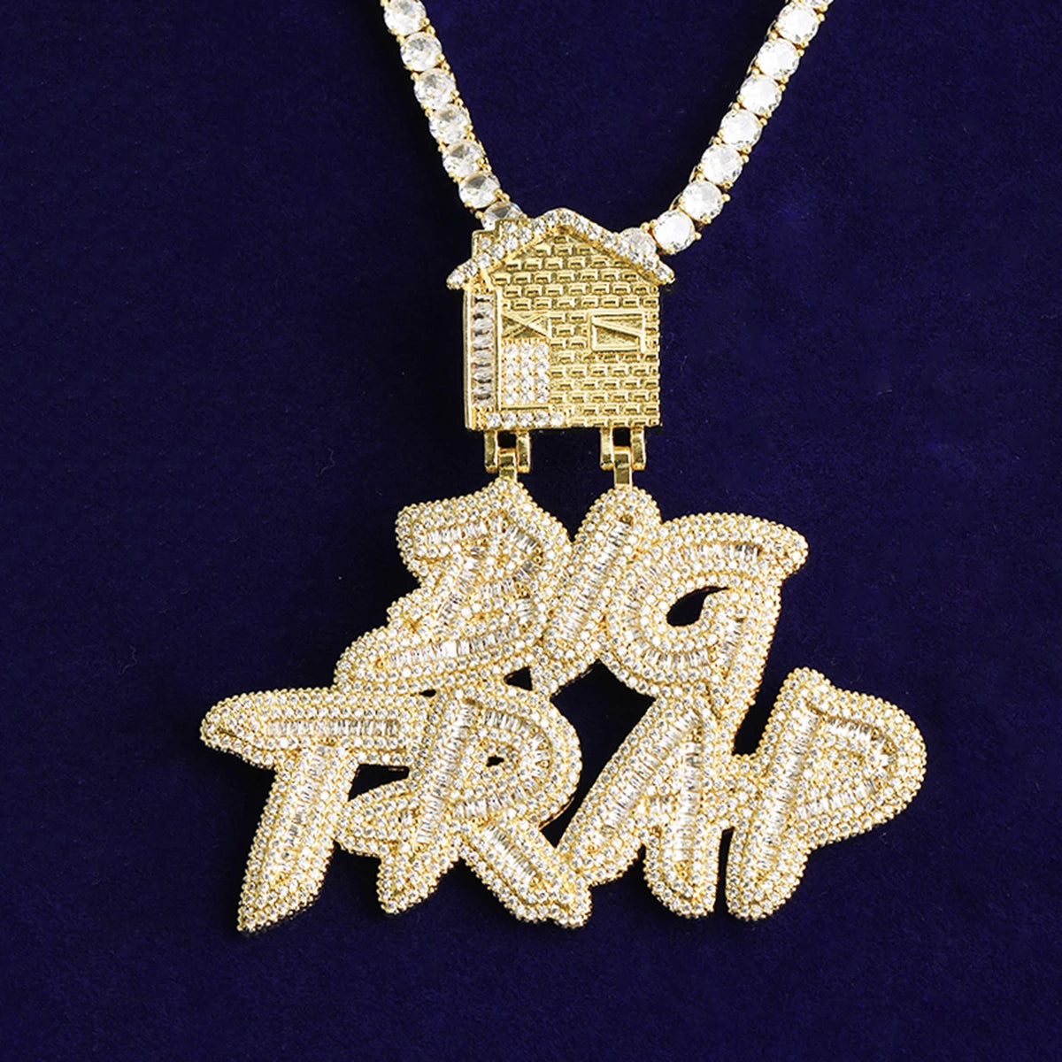 Big Trap | 5AA+ VVS Diamond CZ Trap House Hip Hop Pendant