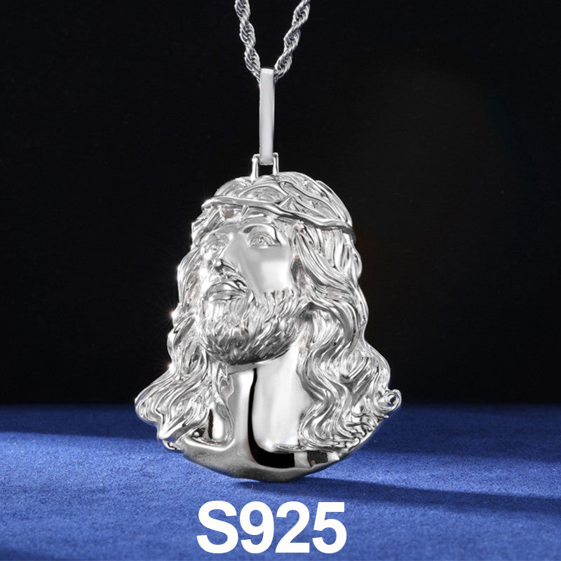 Rock Star Jesus | 18k Gold Over Solid Sterling Silver Christ Jesus Hip Hop Pendant Chain