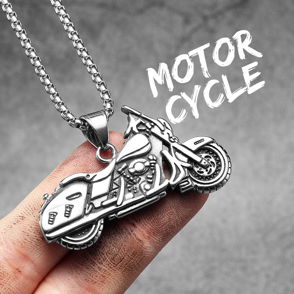 Biker Style Series | 316L Stainless Steel Motorcycle Series Pendant Chain Necklaces