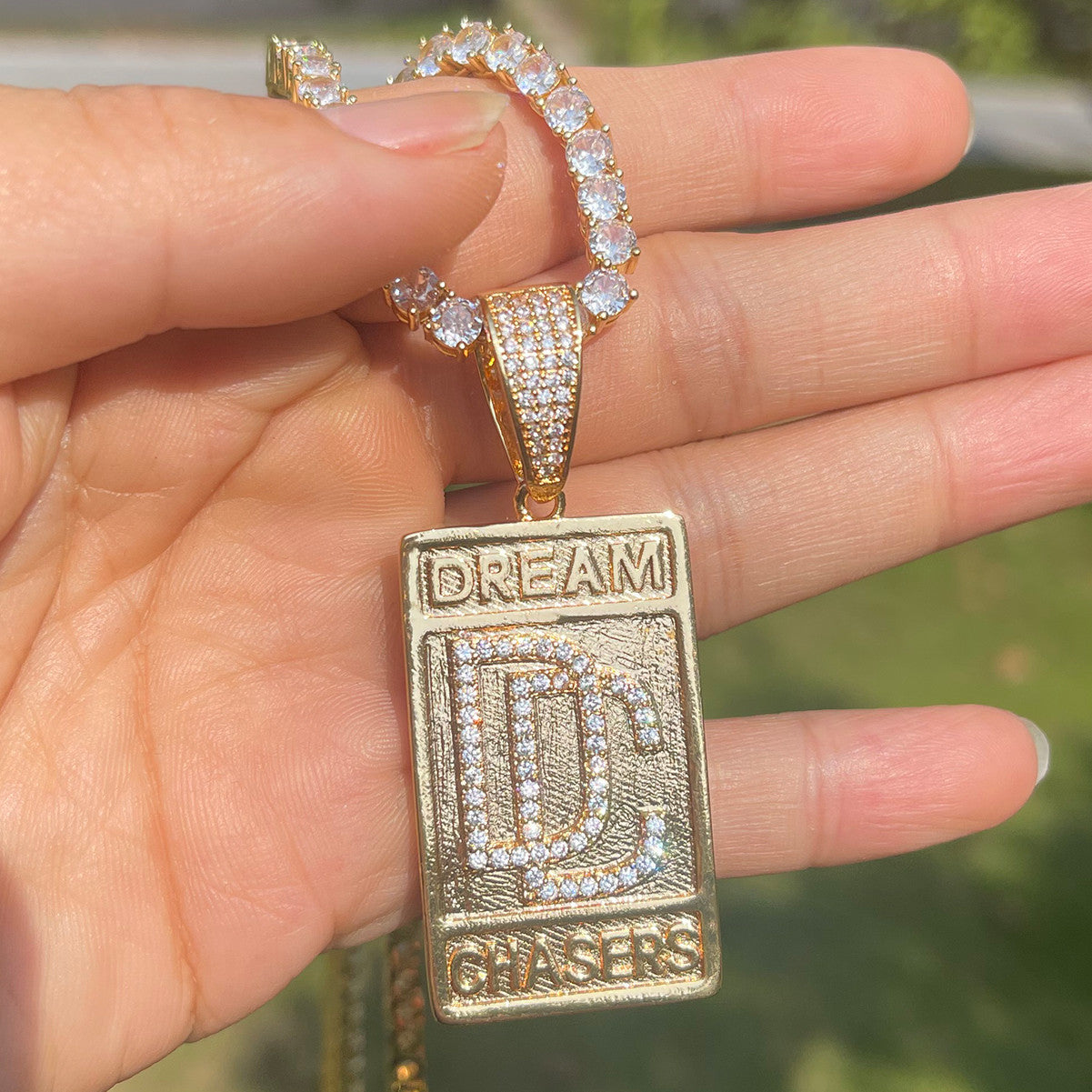 Dream Chasers II | Flooded Ice Hip Hop VVS Diamond CZ Pendant