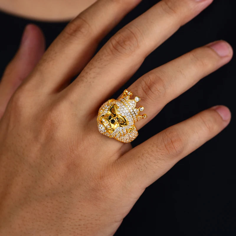 Real in The Field | King Kong Moissanite Diamond Solid Sterling Silver Hip Hop Rings