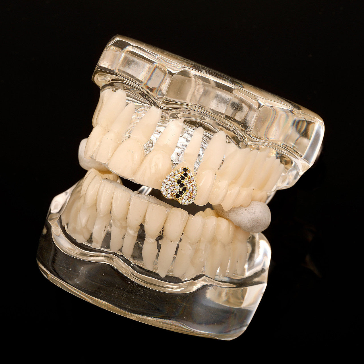 Heart Broken | VVS Diamond CZ Iced Blinged Out Mouth Tooth Teeth Cap Grillz