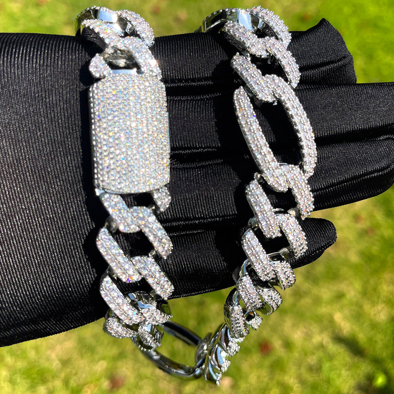 The Cubaro | Cuban Link Figaro Mixed Prong Set Link VVS Diamond Hip Hop Chain