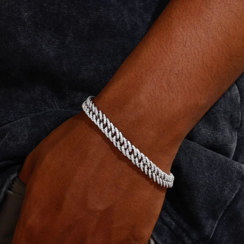 Starlight | VVS Moissanite Diamond Miami Cuban Link 925 Hip Hop Chain Bracelet Necklace