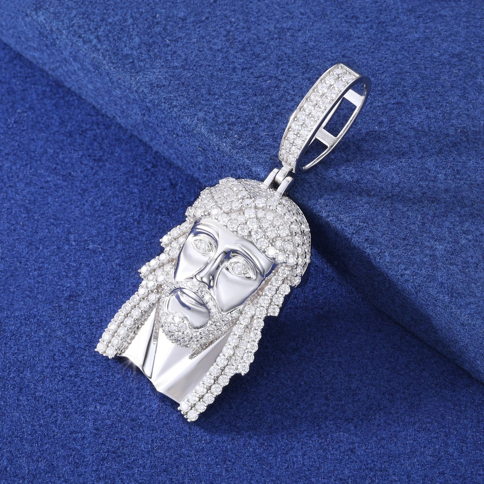 Classic Jesus Piece | The Original 925 Sterling Silver Moissanite Diamond Hip Hop Jesus Pendant