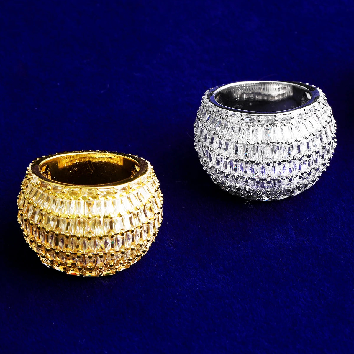 Bread Winner | Baguette VVS Diamond CZ 5AA+ Luxury Iced Blinged Out Rings