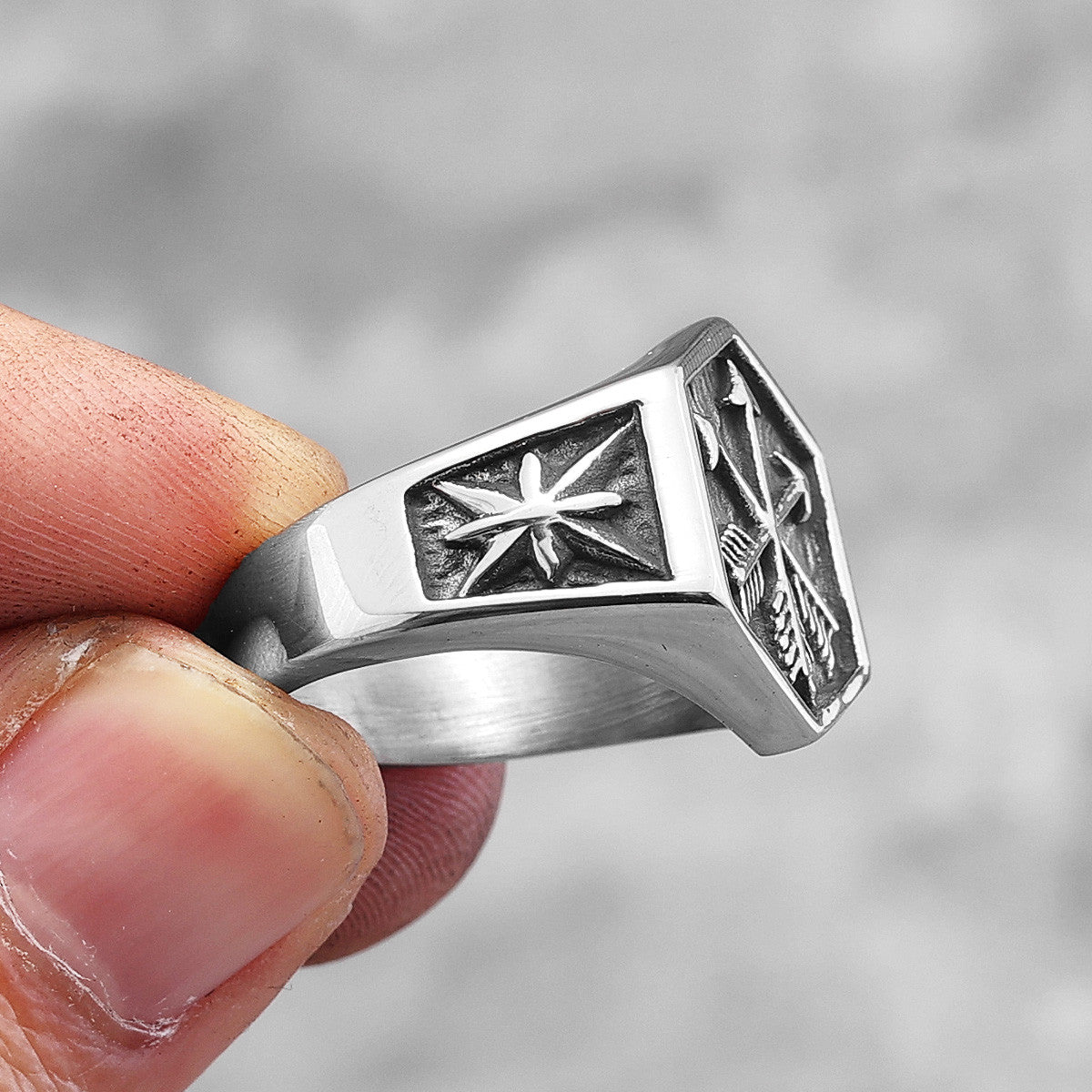 Arrow of Eros | Solid Stainless Steel Mythical Eros Street Stylish Unique Rings