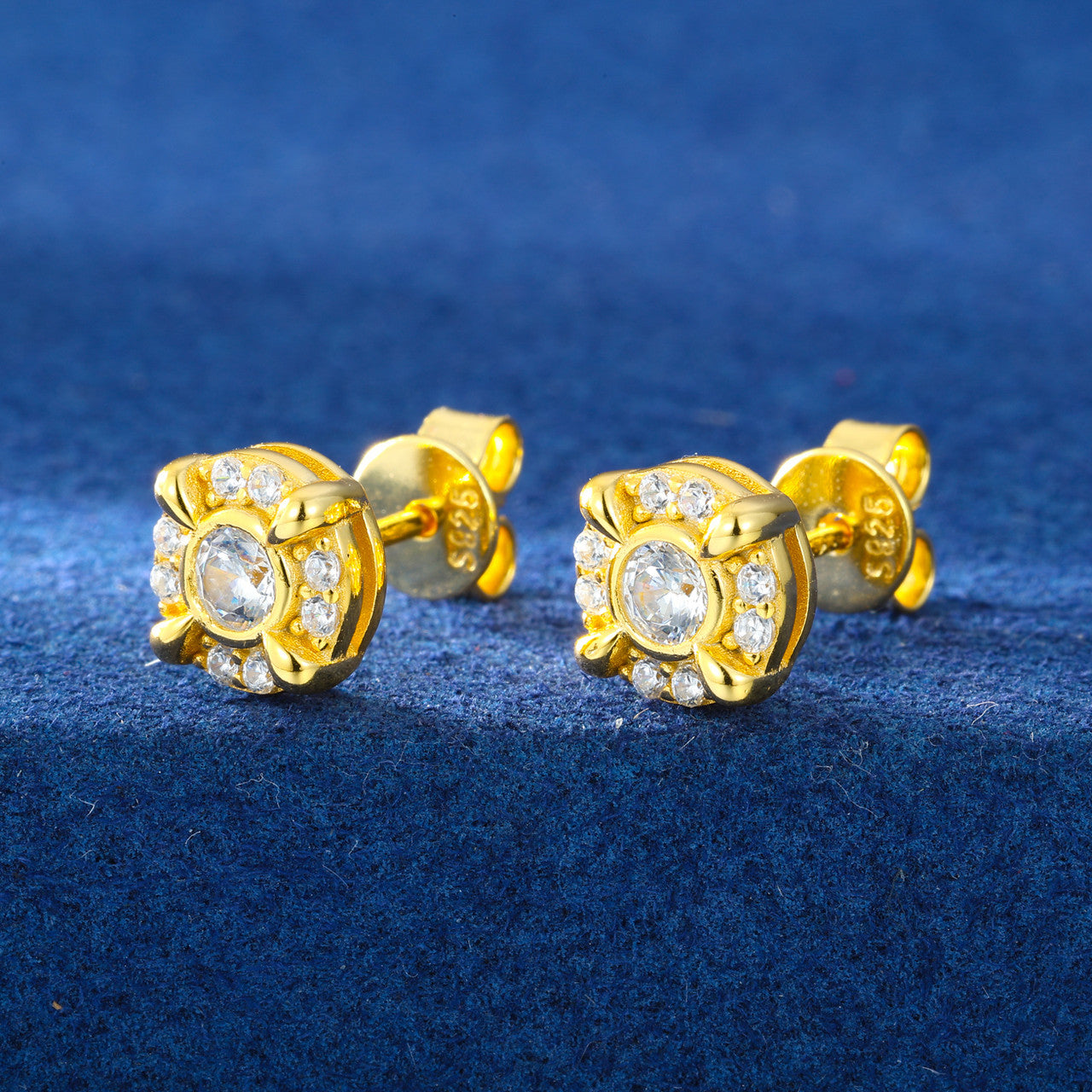 Moissanite Dragon Claw | Iced Blinged Out Stud 925 Sterling Silver Diamond Earrings