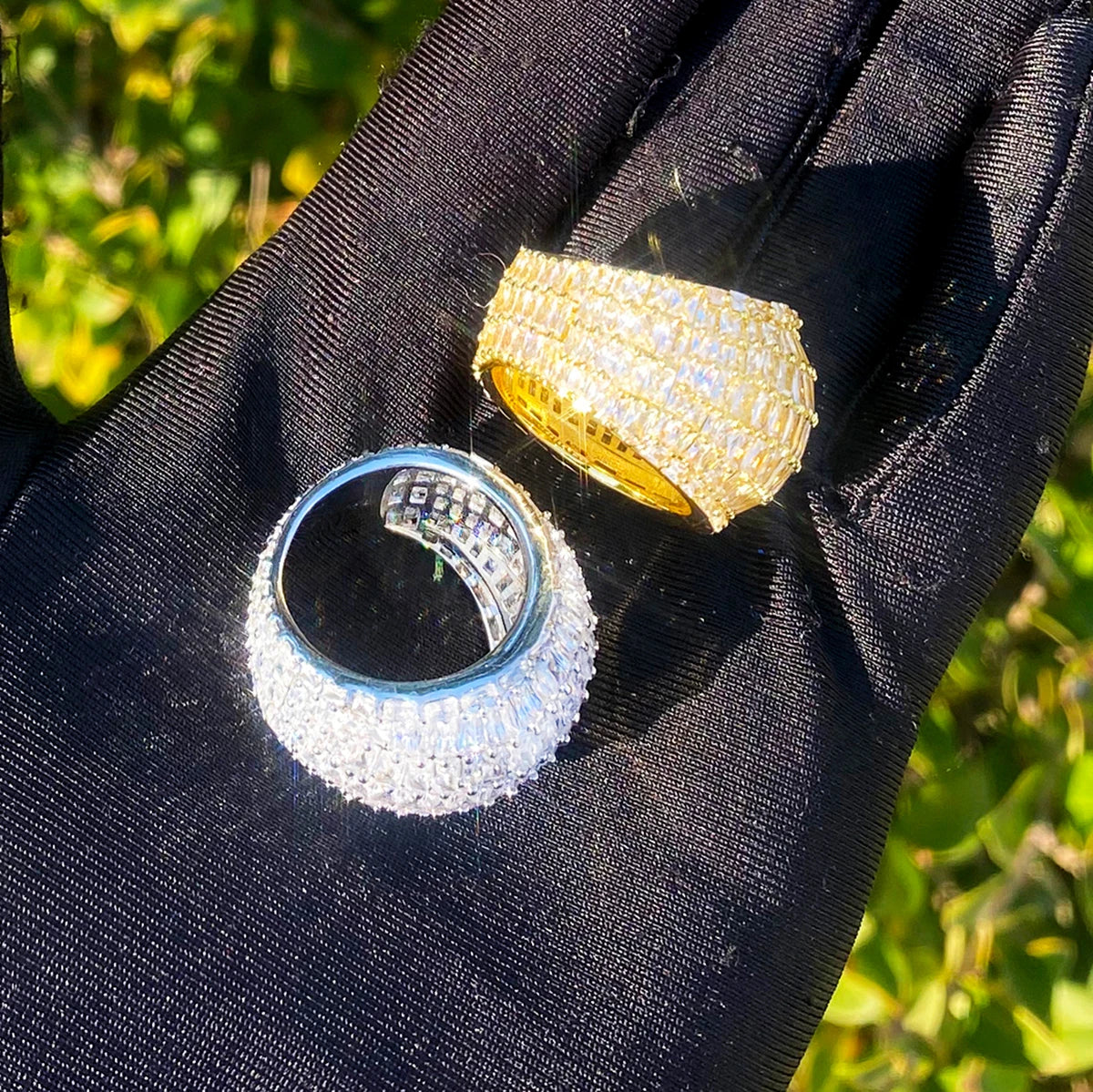 Bread Winner | Baguette VVS Diamond CZ 5AA+ Luxury Iced Blinged Out Rings