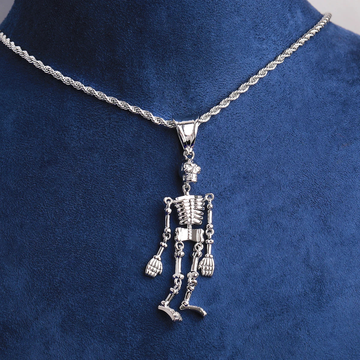 Bone Daddy | Steam Punk Style Mechanical Look Skeleton Hip Hop Pendant