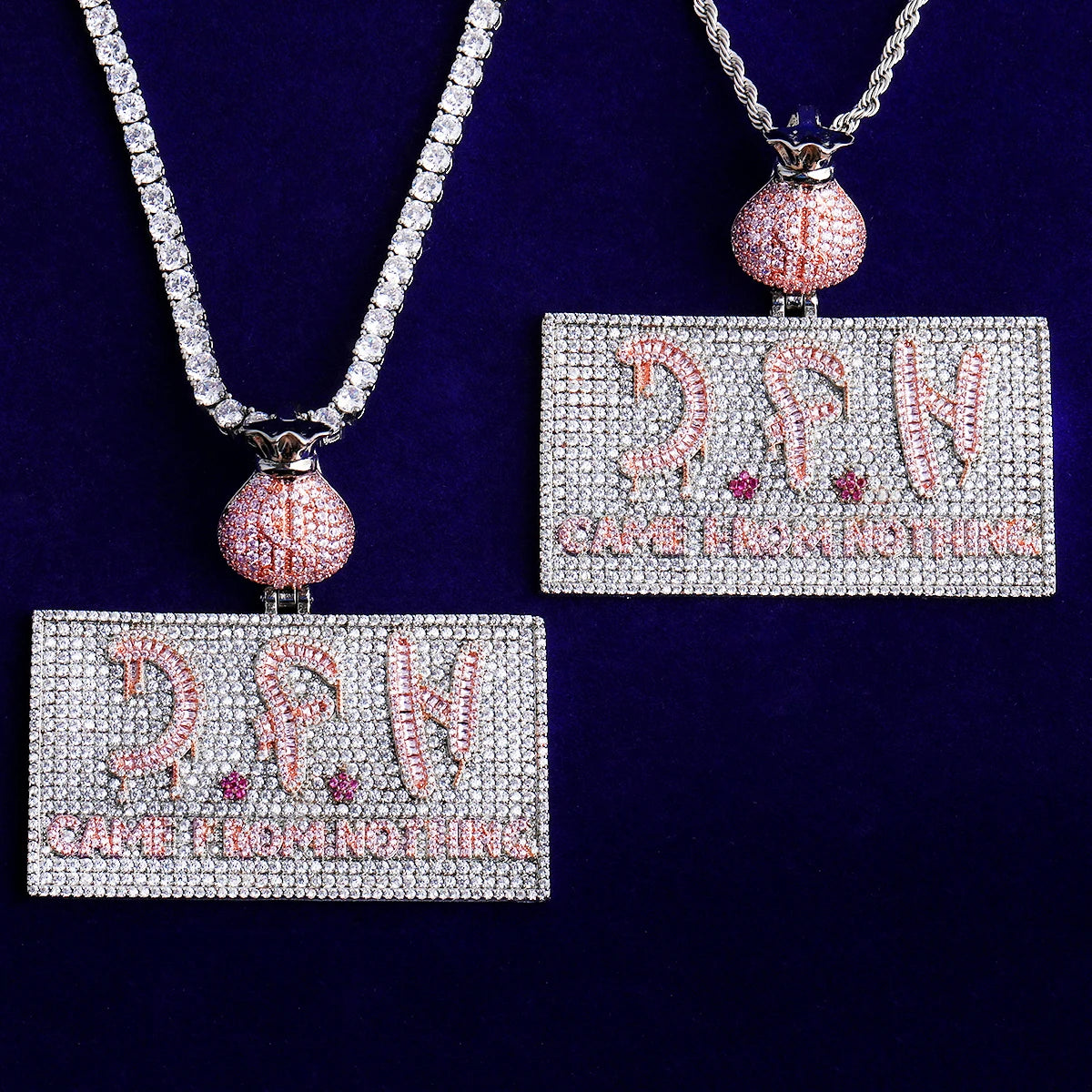 CFN | VVS Diamond CZ Came From Nothing Iced Blinged Out Hip Hop Pendant