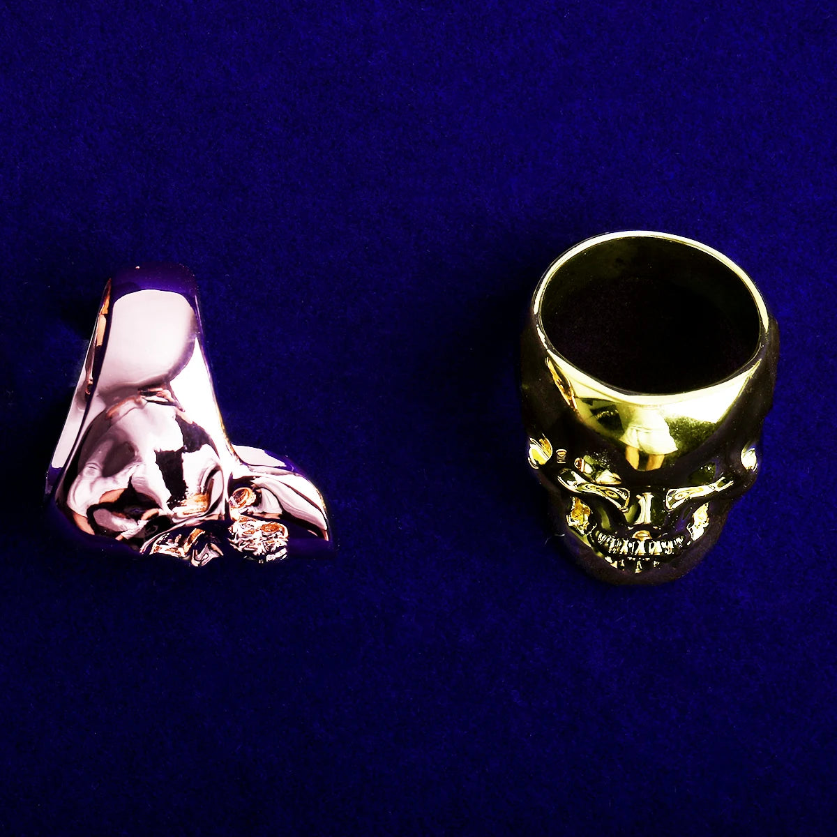 Demon Skull | Large Detailed Bling Street Wear Skull Men's Rings