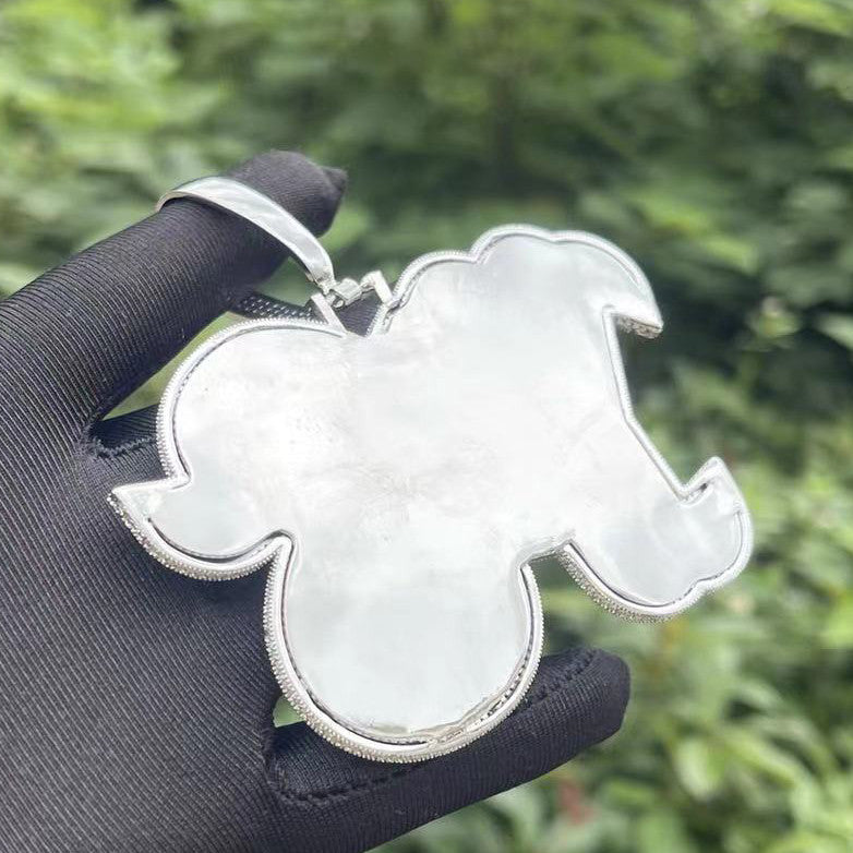 Tail Fishin | Iced Baguette Blinged Out Custom Made Nameplate Hip Hop Pendant