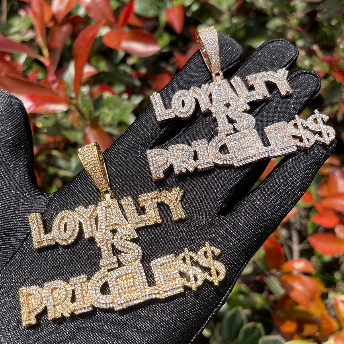 Loyalty Is Priceless | Iced Blinged Out Hip Hop VVS Diamond CZ Pendant