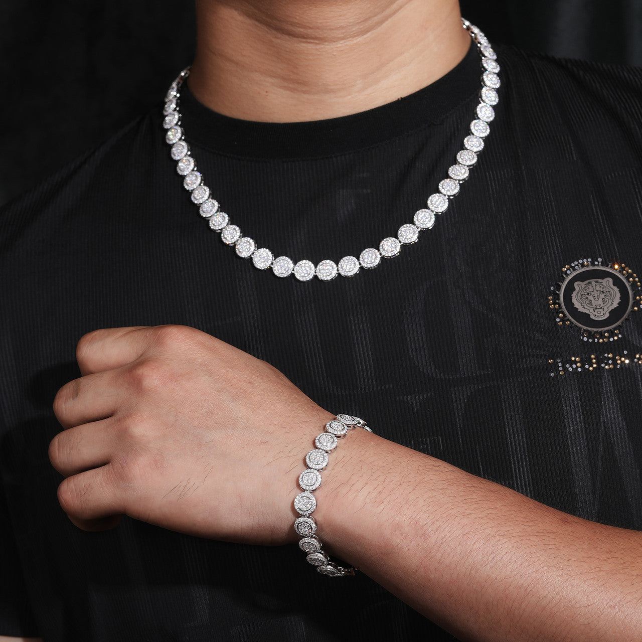 The Diamond Drip | VVS Moissanite Diamond Hip Hop Round 9mm Iced Blinged Out Chain Necklace