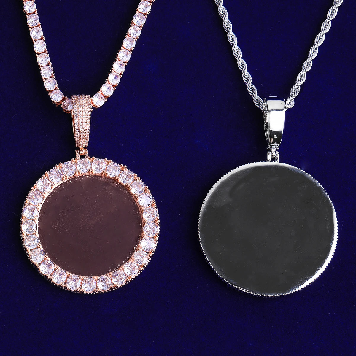 Focused Memory | VVS Diamond CZ Custom Photo Picture Street Wear Pendant Necklace