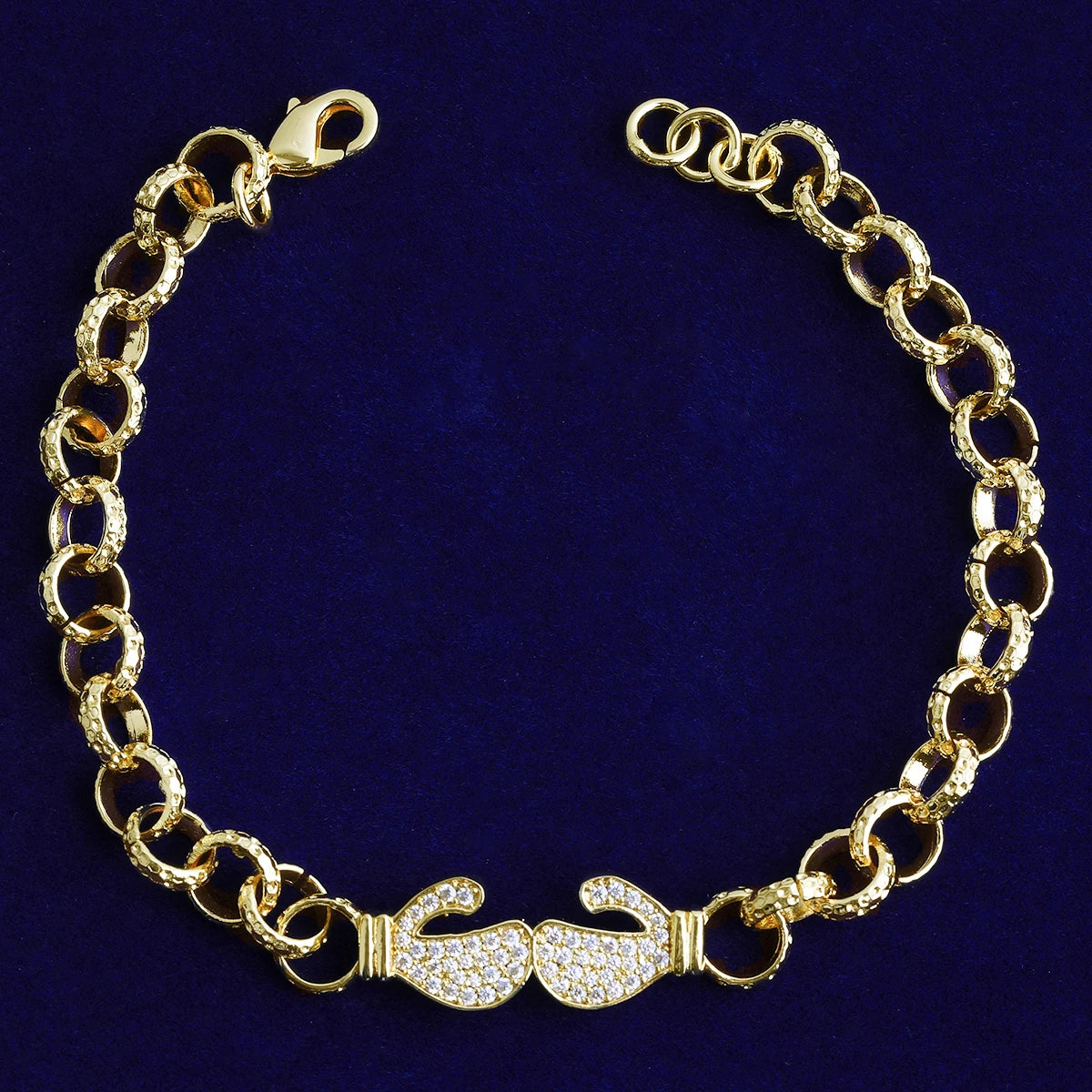 Get It On II | Iced Blinged Out Boxing Gloves Belcher Link Chain Bracelet