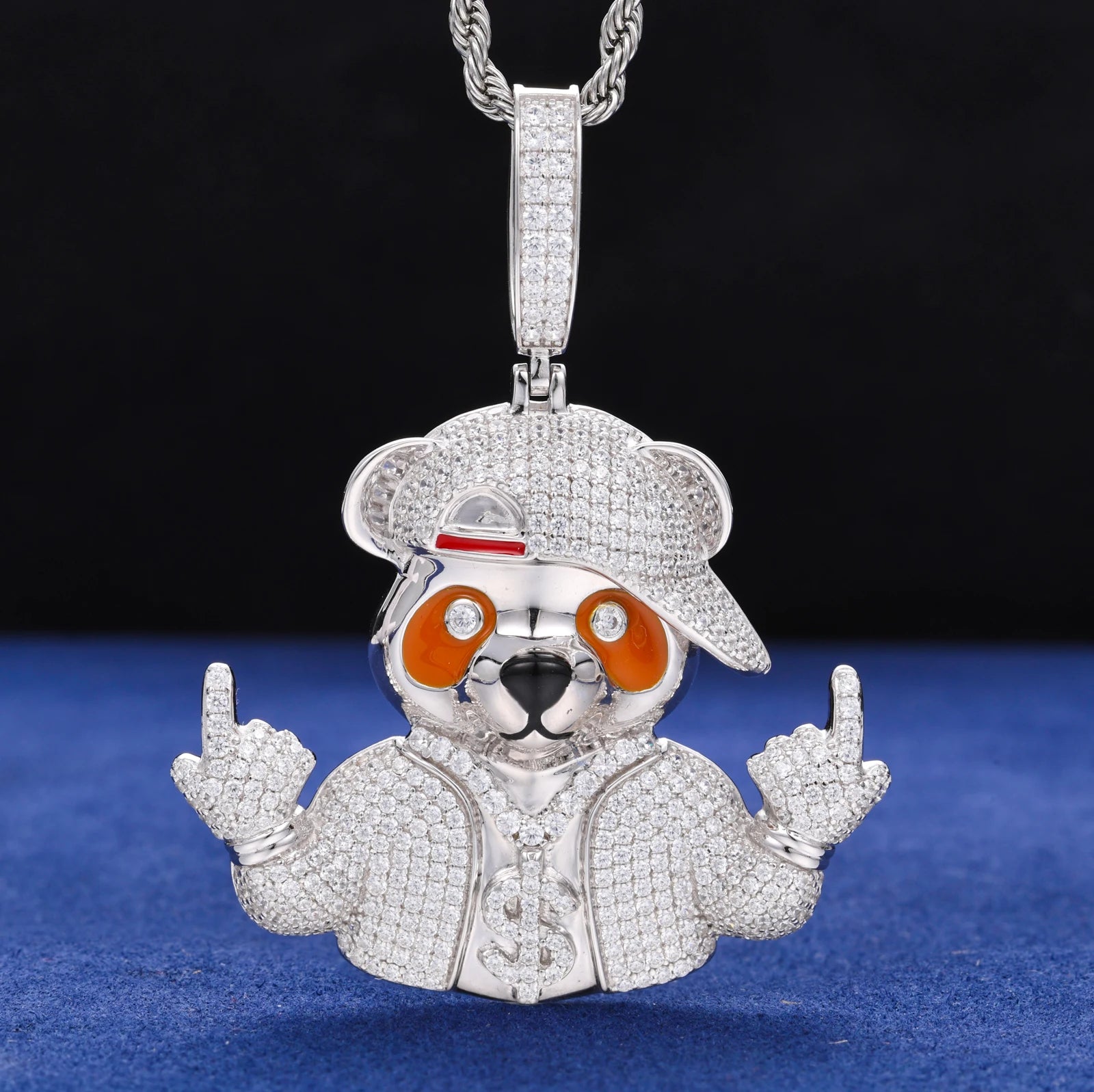 Luchini | VVS Moissanite Diamond Money Pouring From The Sky Hip Hop 925 Solid Pendant