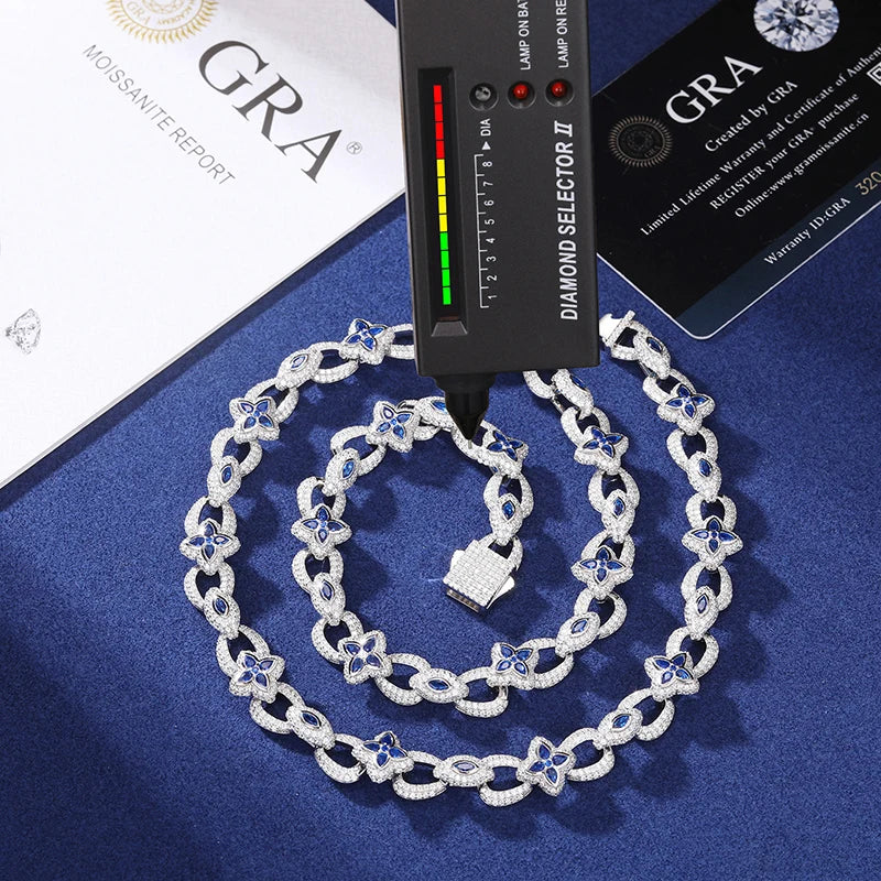 Star Child | Moissanite Diamond Luxury Iced 925 Sterling Silver Hip Hop Chain Necklace Bracelets