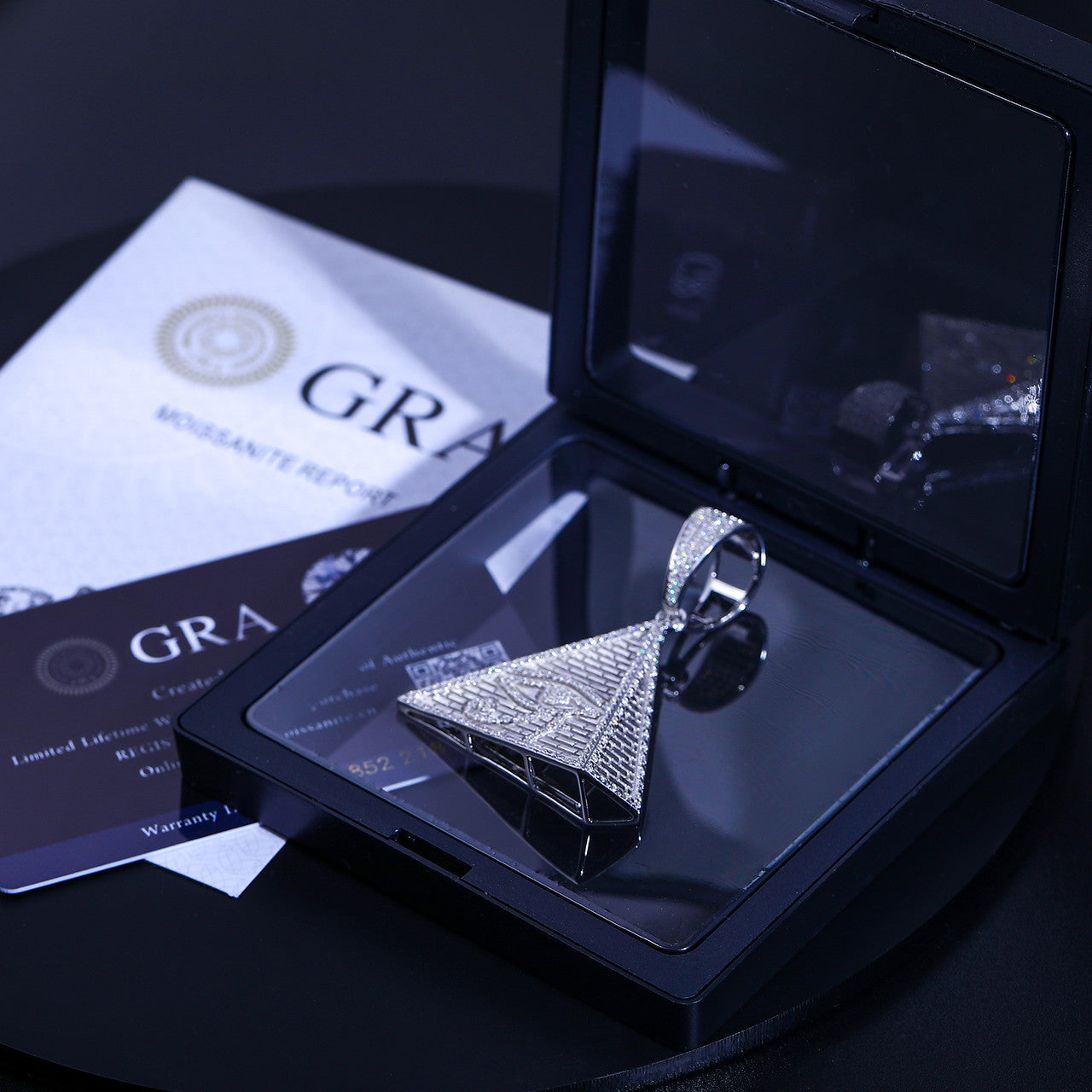The Pyramid | Eye Of Horus Moissanite Diamond Solid 925 Hip Hop Pendant