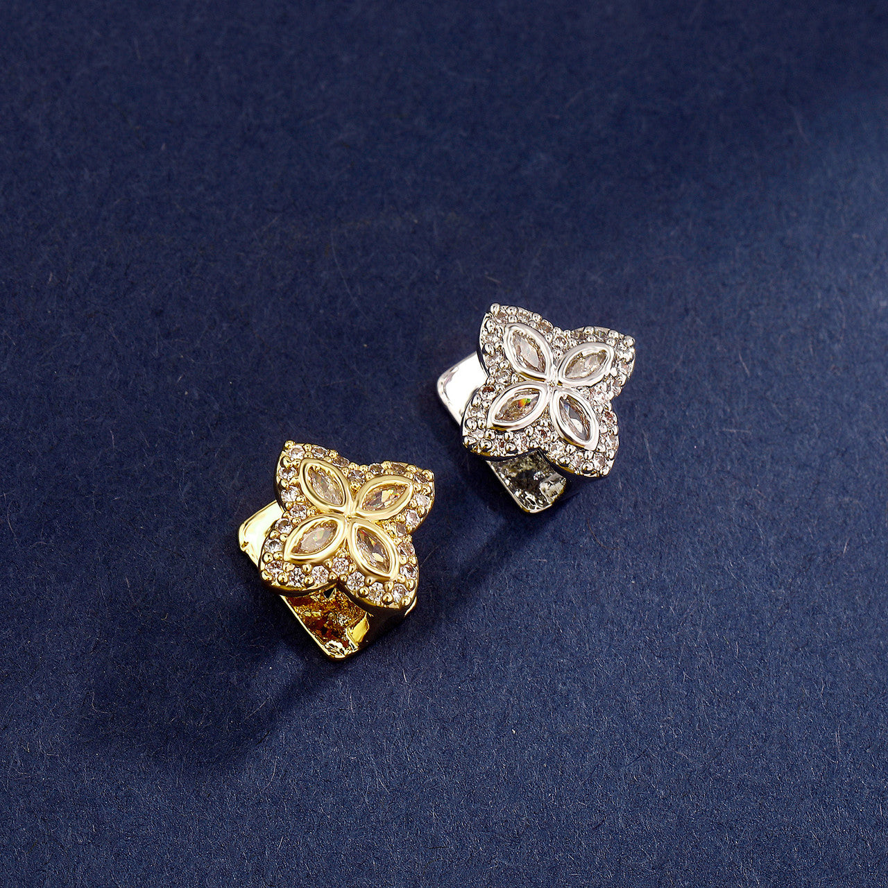 The Lotus | VVS Diamond CZ Flower Child Iced Blinged Out Mouth Tooth Hip Hop Grillz