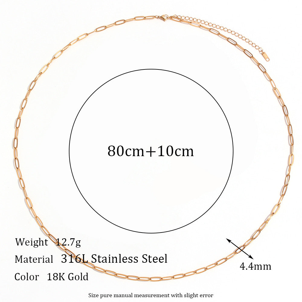 Street Style Summer Beach 18k Gold Waterproof Belly Body Waist Chain