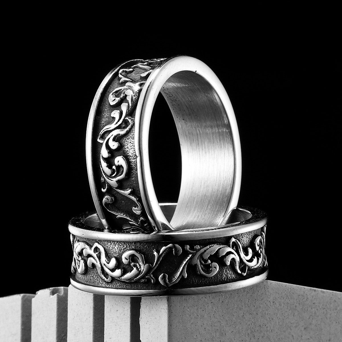 The Wreath | 316L No Fade Stainless Steel Designer Style Flower Wreath Ring
