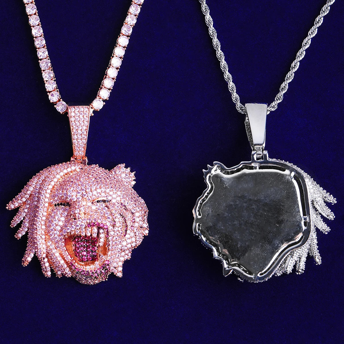 Man Beast | VVS Diamond CZ Iced Blinged Out Half Man Half Beast Hip Hop Pendant