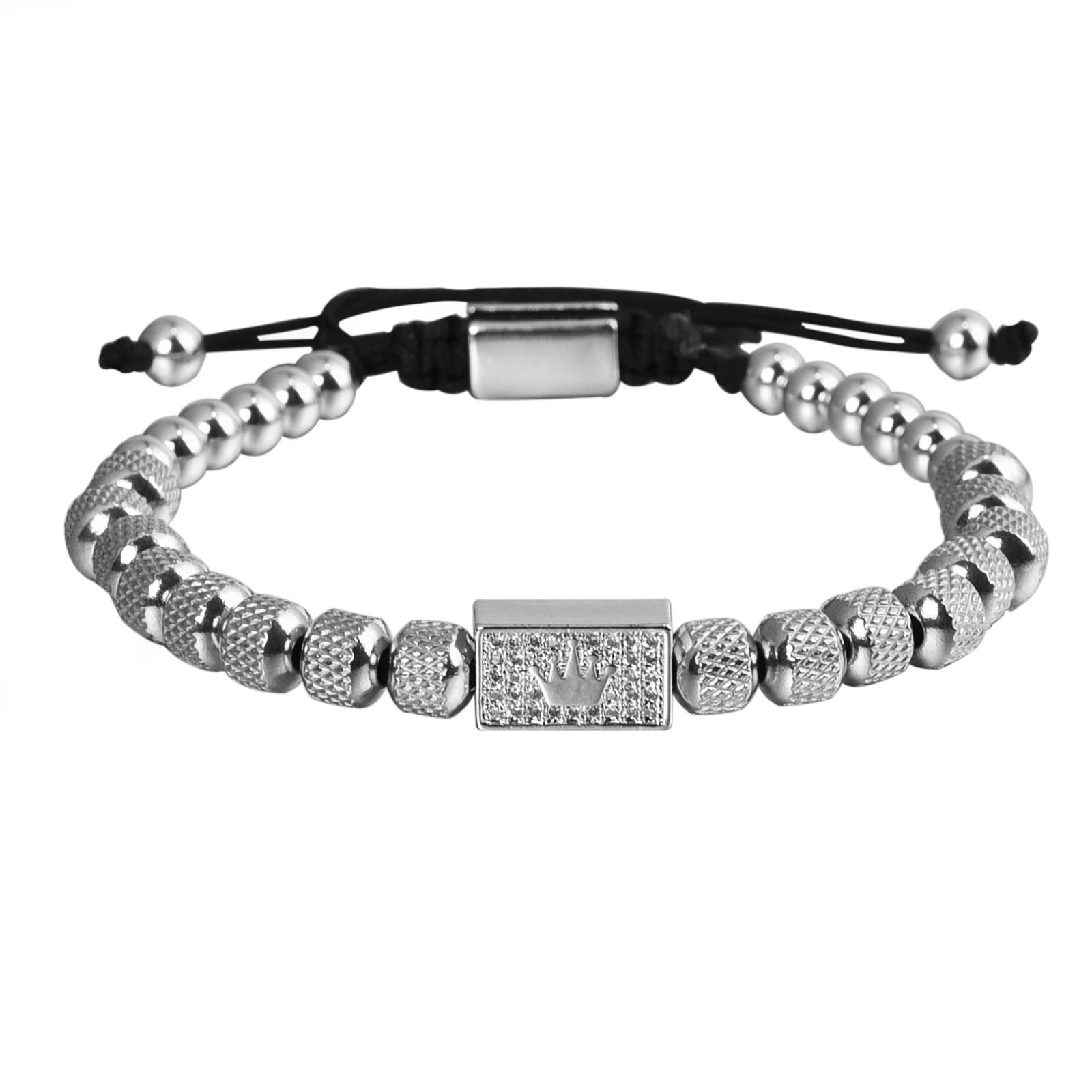 Regal Steel Armlet | Kings Crown No Fade Stainless Steel Luxury Bracelet