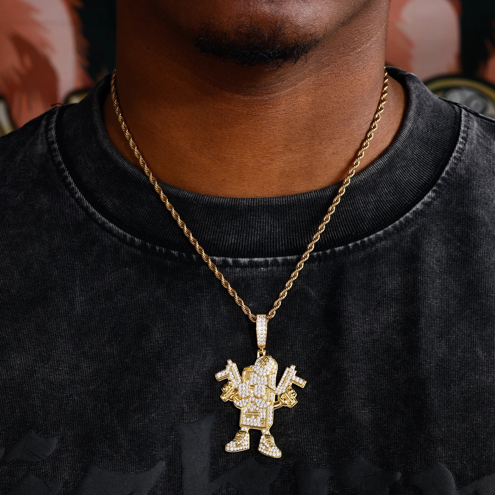 Protect The Paper | Iced Blinged Out Moissanite Diamond 925 Solid Hip Hop Pendant