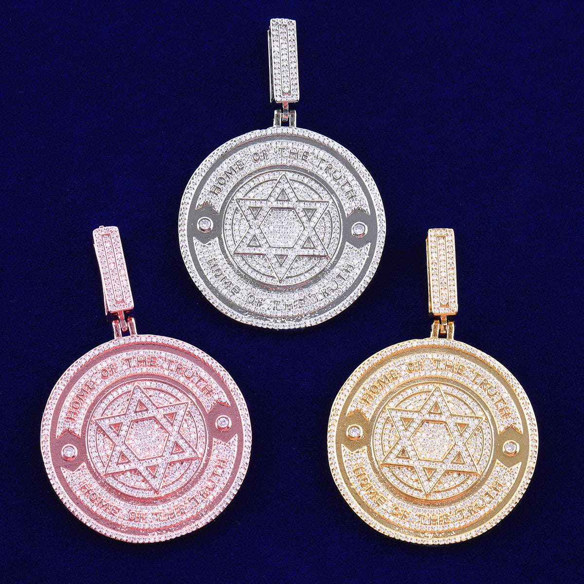 The Truth | VVS Diamond CZ 6 pointed Star of David Hip Hop Pendant Chain
