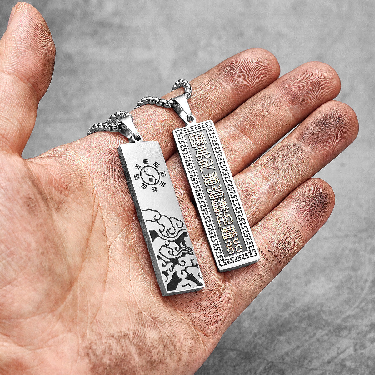 Taoism | 316L No Fade Stainless Steel Nine-character Mantra Pendant