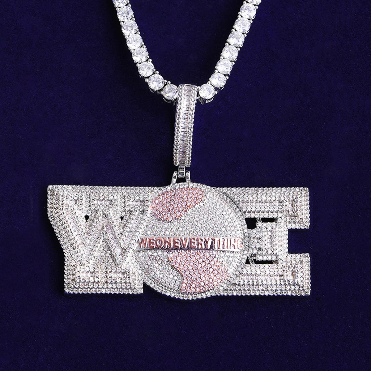 WE ON EVERYTHING | Flooded Ice VVS Diamond CZ 5AA+ Hip Hop Pendant Chain