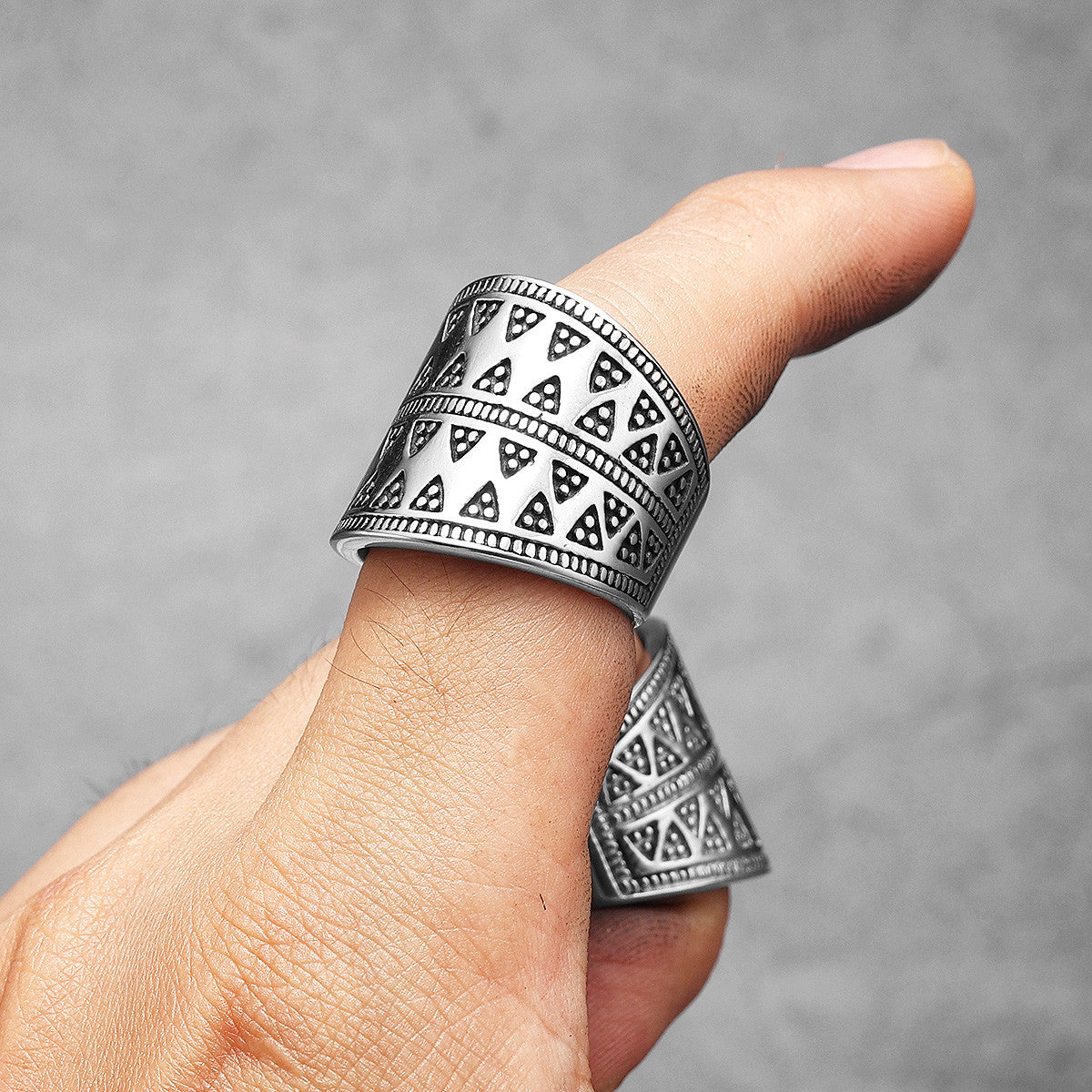 Aestheticism | No Fade Stainless Steel Street Wear Royal Prism Men's Rings