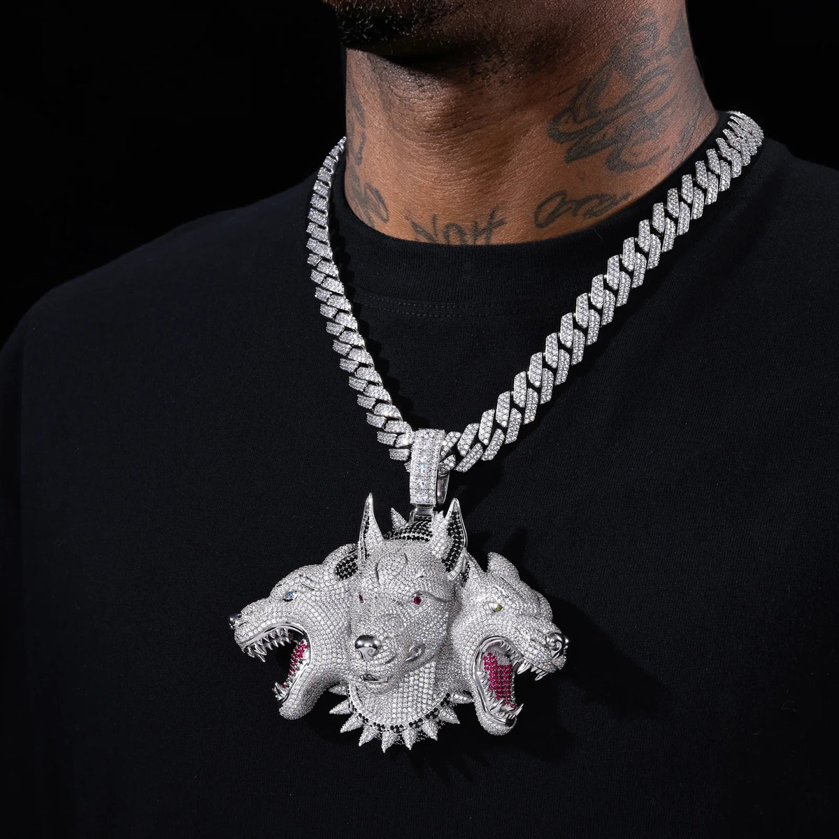 The Hell Hound | Cerberus Different Animal Same Beast Luxury Iced Hip Hop Pendant