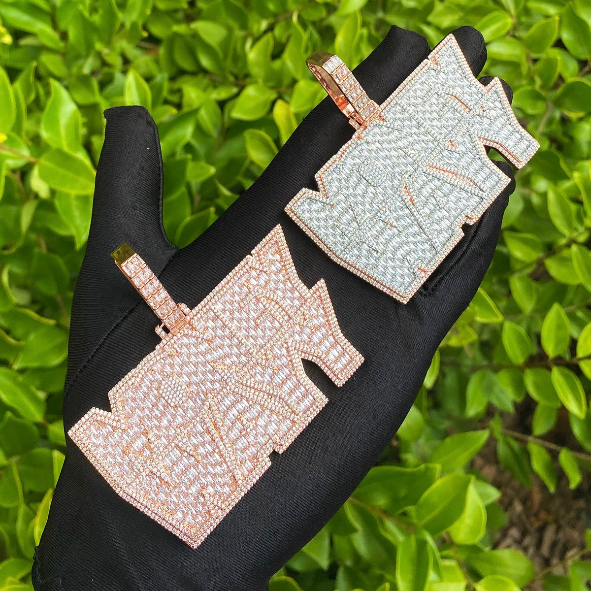 The Money Wayy | 5AA+ VVS Diamond CZ Prong Set Hip Hop Pendant Chain