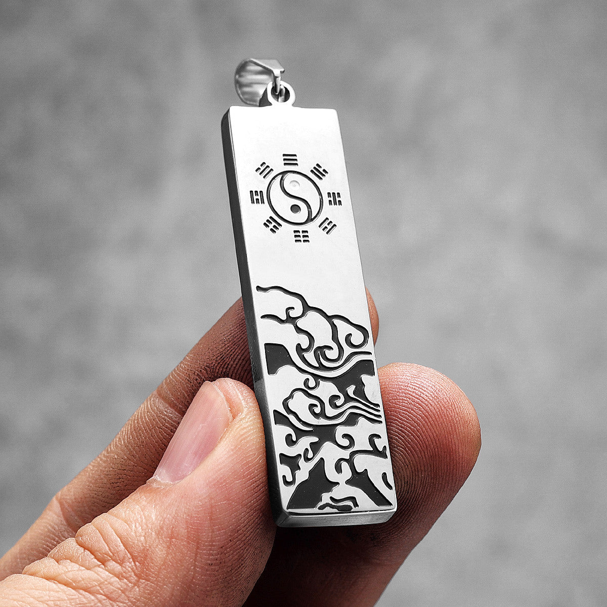 Taoism | 316L No Fade Stainless Steel Nine-character Mantra Pendant