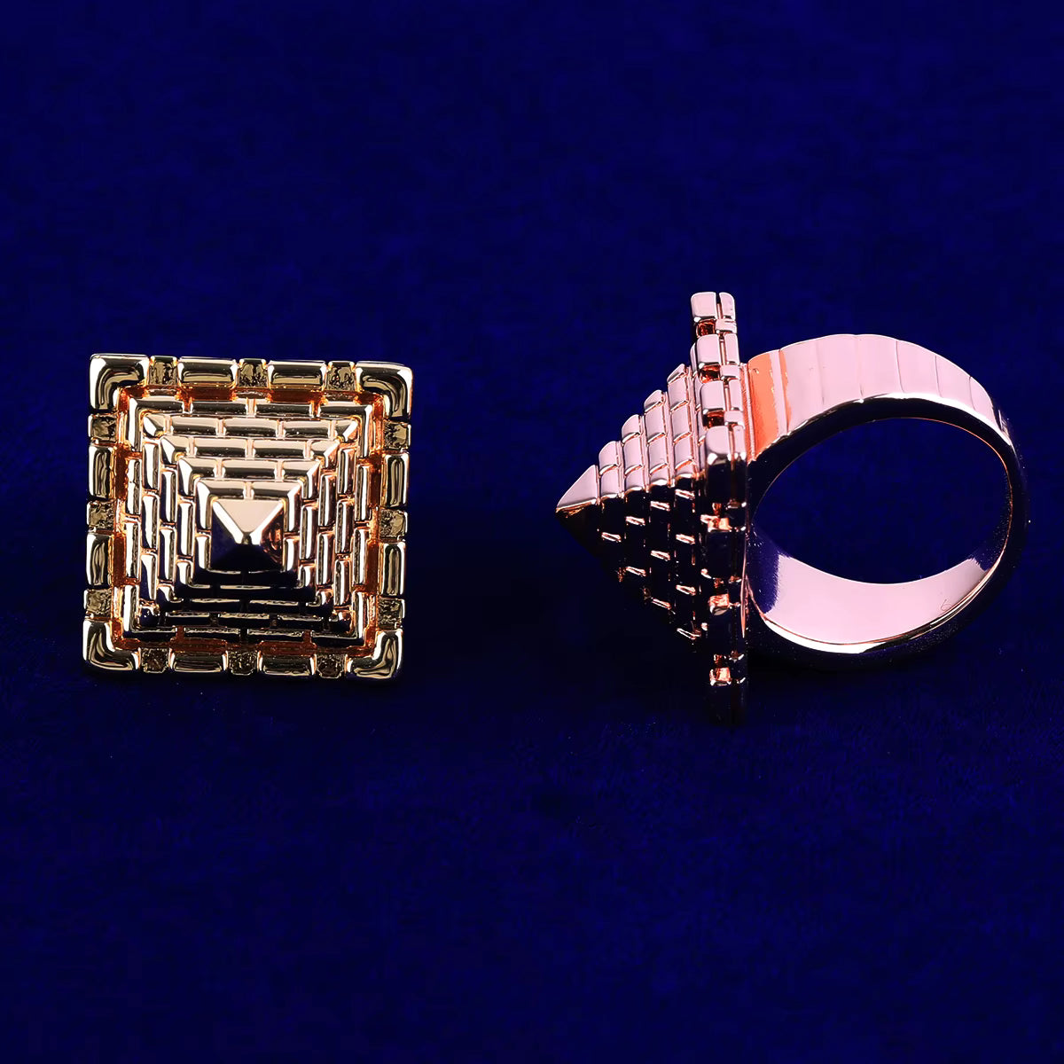 Pyramid Of Giza | Ancient African Egyptian Temple Pyramid Street Wear Ring