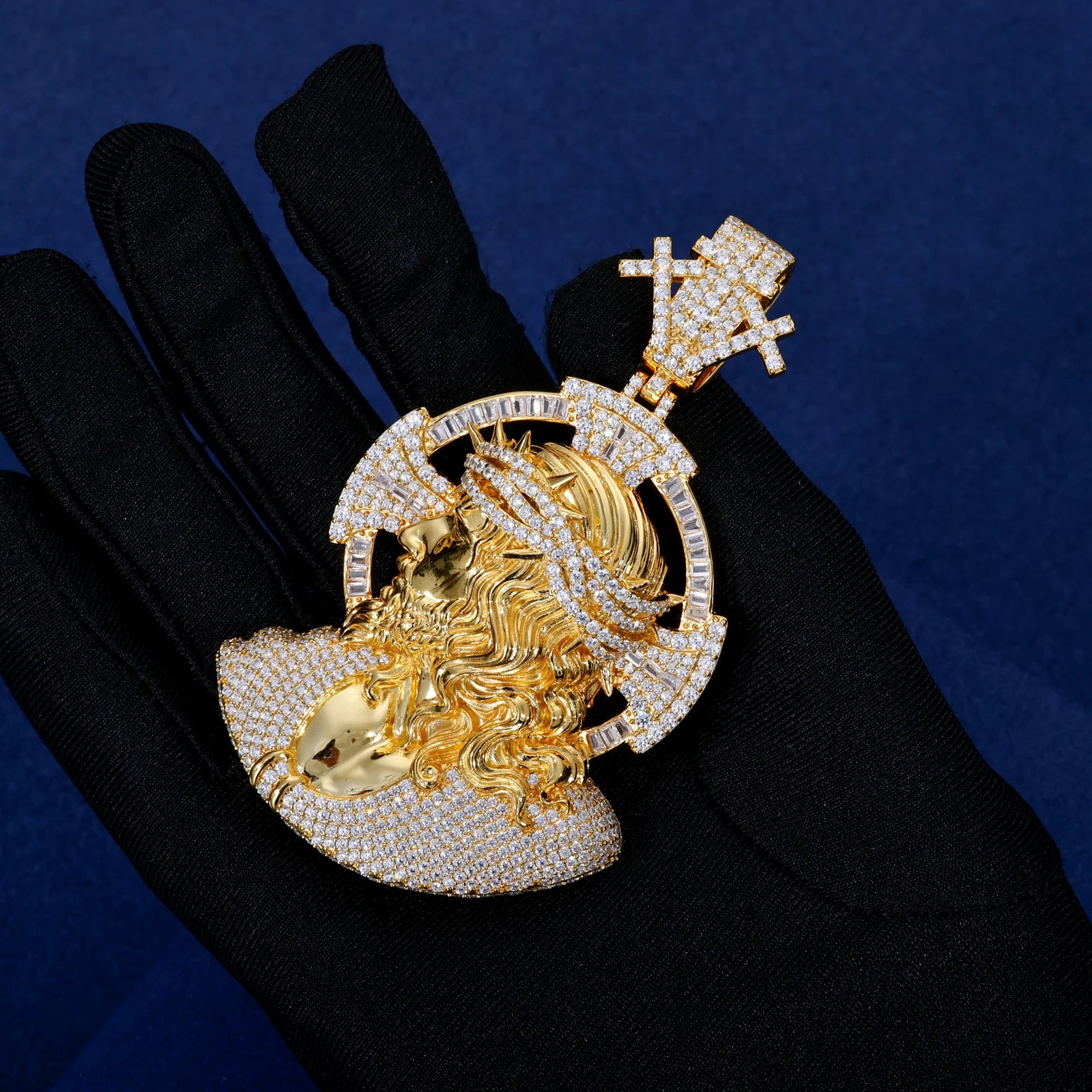 The Triumphant | Hip Hop Luxury VVS Diamond Moissanite Jesus Piece 925 Pendant
