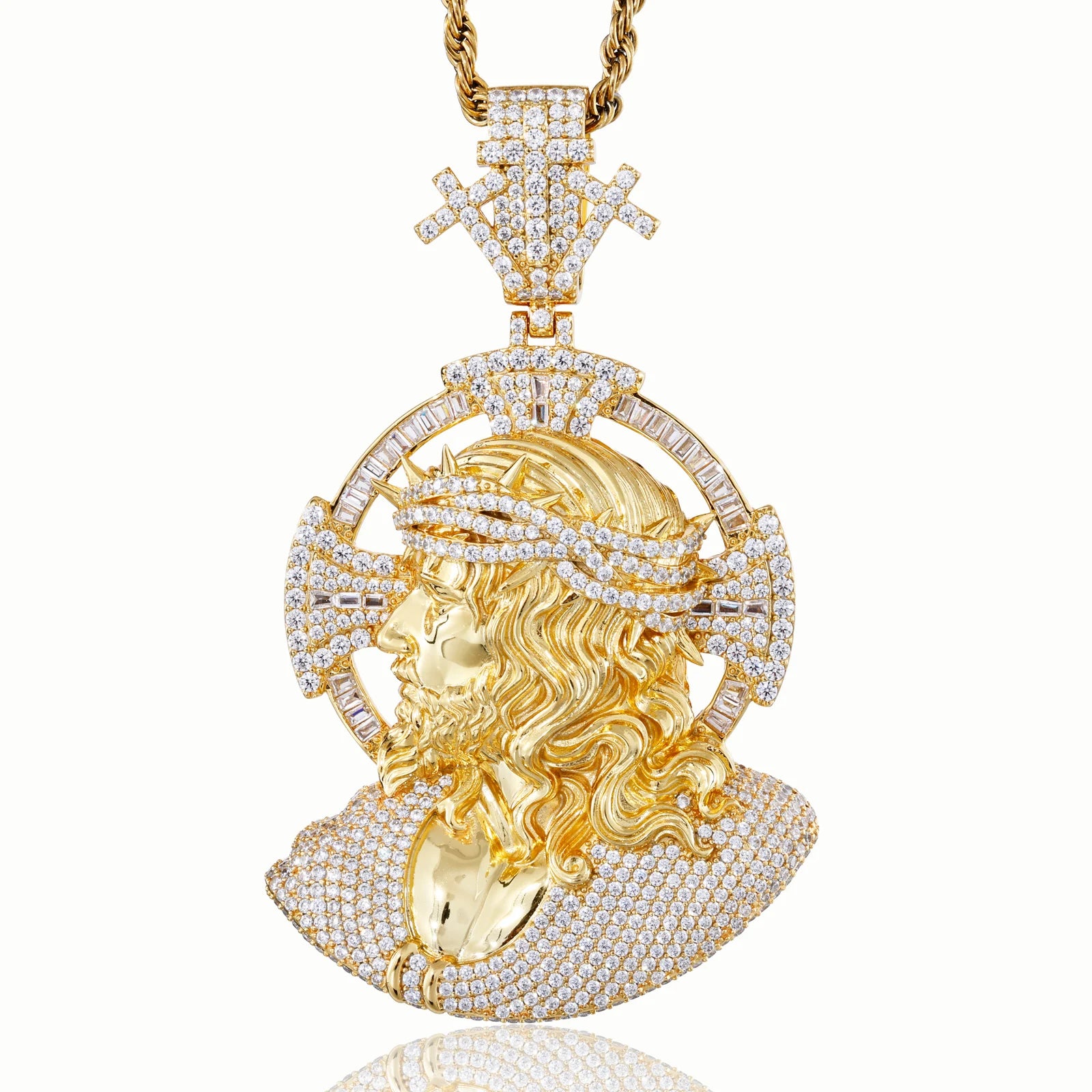 The Triumphant | Hip Hop Luxury VVS Diamond Moissanite Jesus Piece 925 Pendant