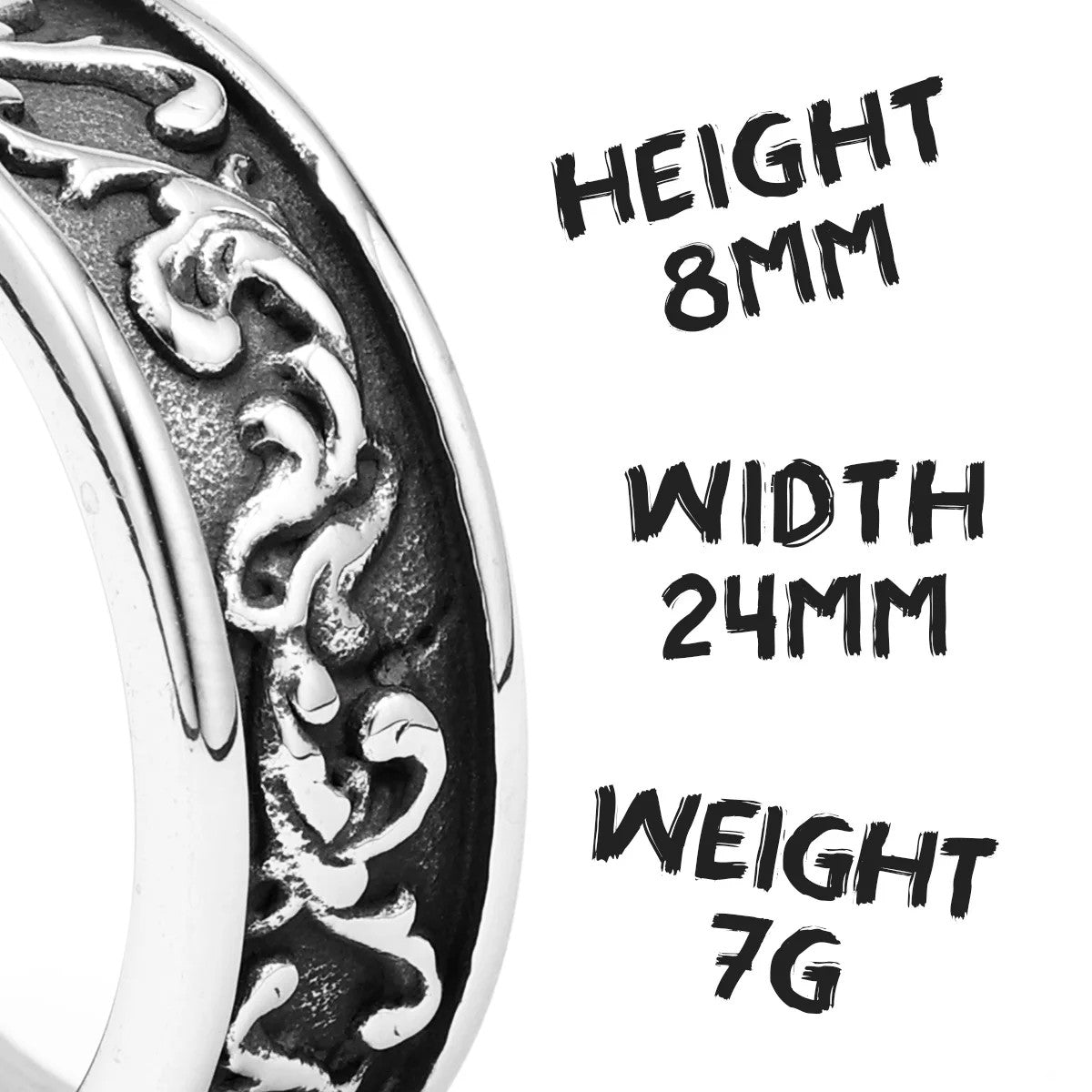 The Wreath | 316L No Fade Stainless Steel Designer Style Flower Wreath Ring