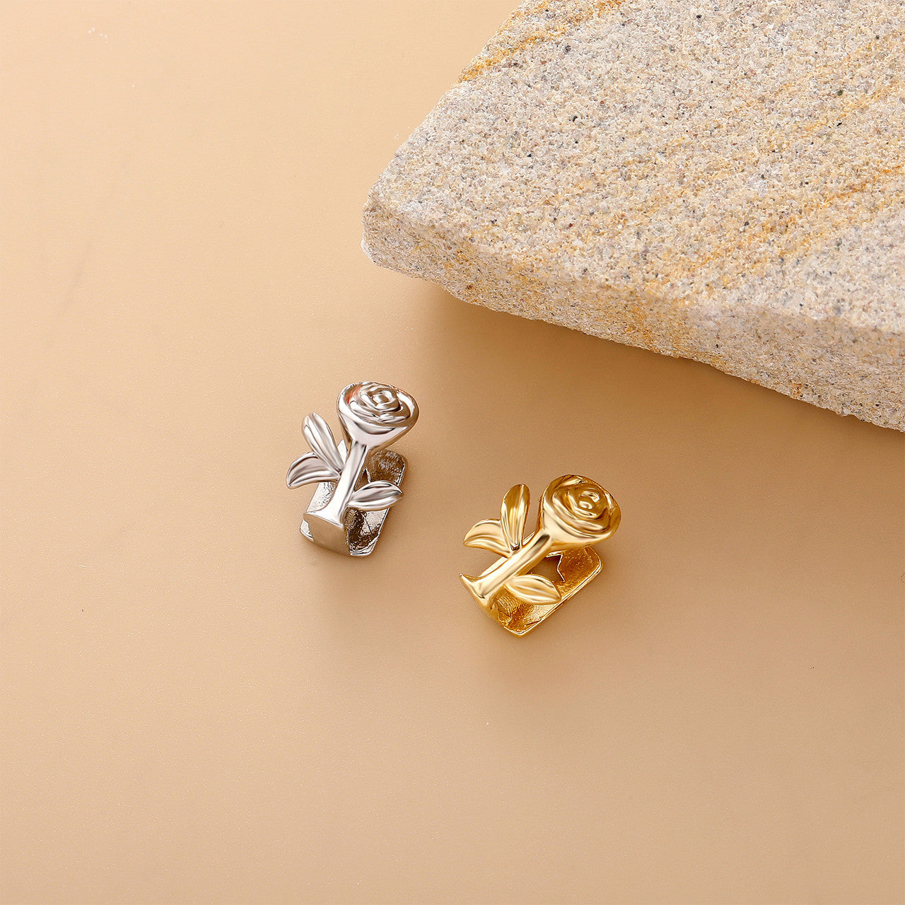 Femme Fatale | Delicate But Deadly 14k Gold 925 Silver Hip Hop Rose Mouth Tooth Teeth Grillz