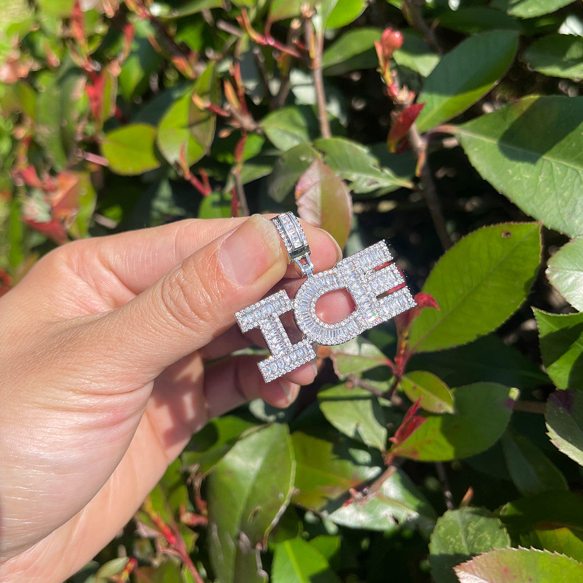 Boss Baguette | Iced VVS Diamond CZ  Blinged Out Stone Custom Hip Hop Pendant