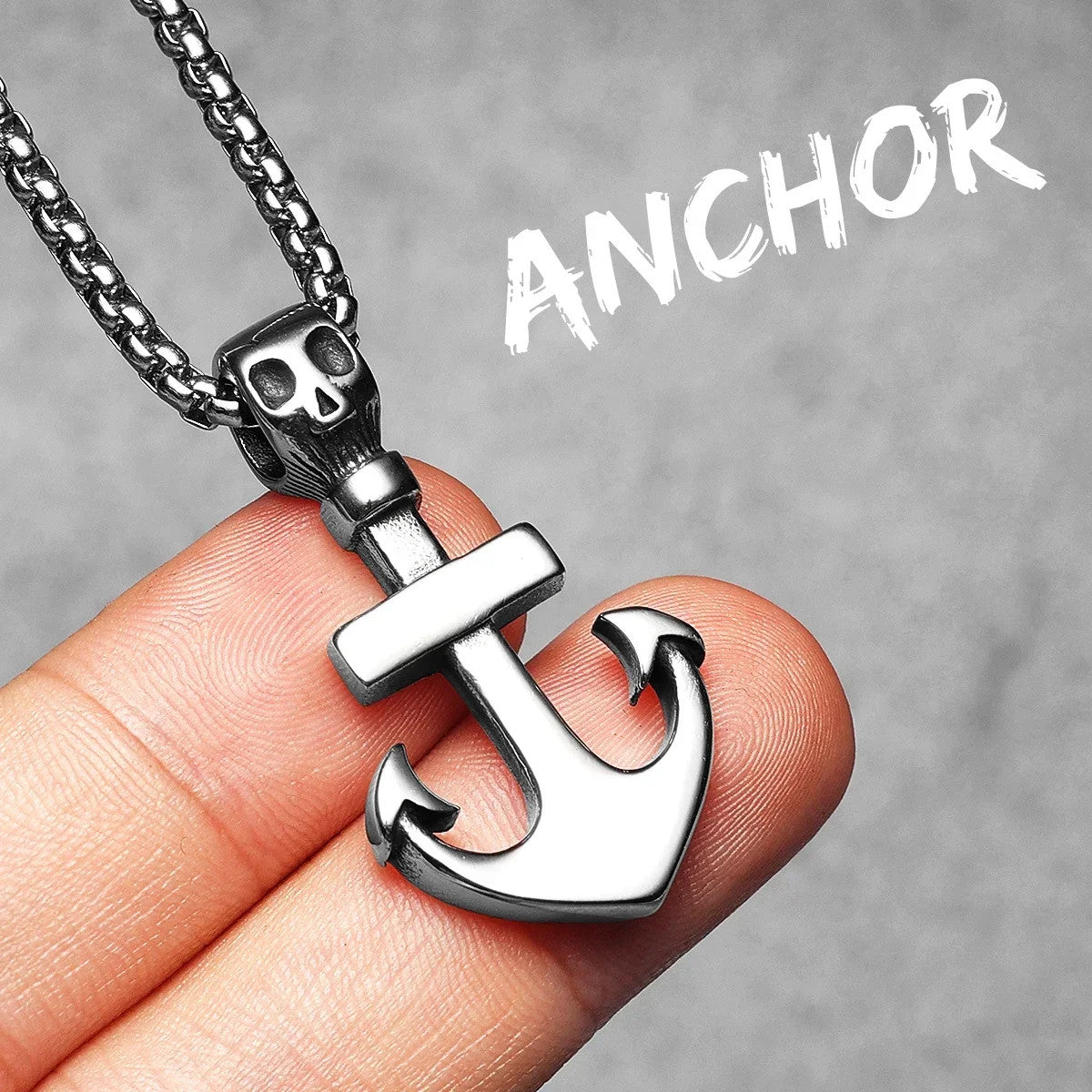 Pirate Collection | 316L No Fade Solid Stainless Steel Anchor Skull Street Wear Pendants