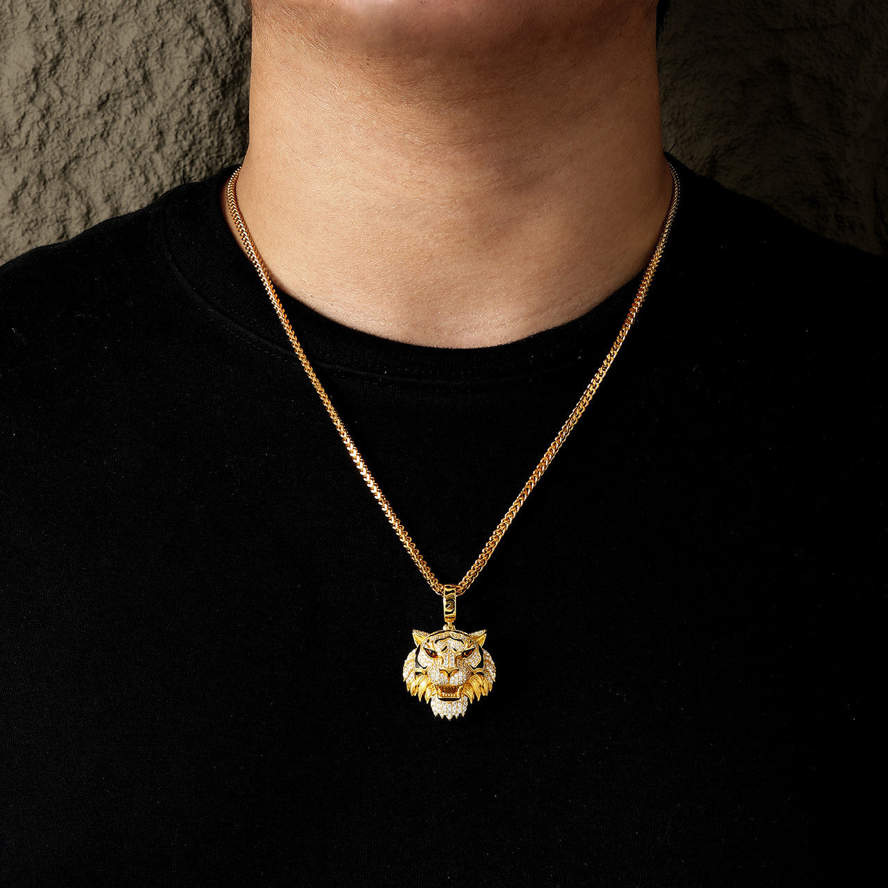 Tiger Pride | Sterling Silver Moissanite Diamond Luxury Hip Hop Iced 3D Tiger Pendant